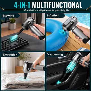 Aspirapolvere Auto Senza Fili 26000Pa 4in1