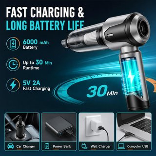 Aspirapolvere Auto Senza Fili 26000Pa