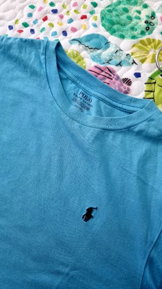 Camiseta Polo Ralph Lauren azul talla L niño