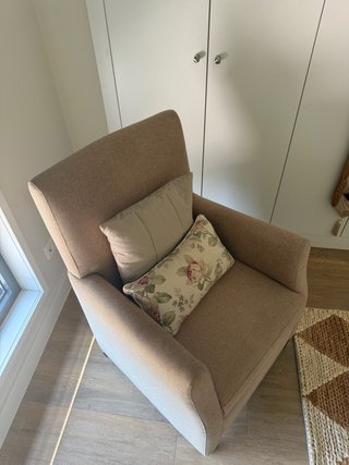 Sillón Zara Home beige tela