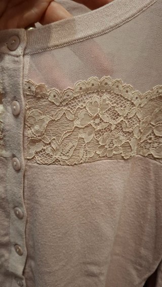 Cardigan Intimissimi pizzo rosa