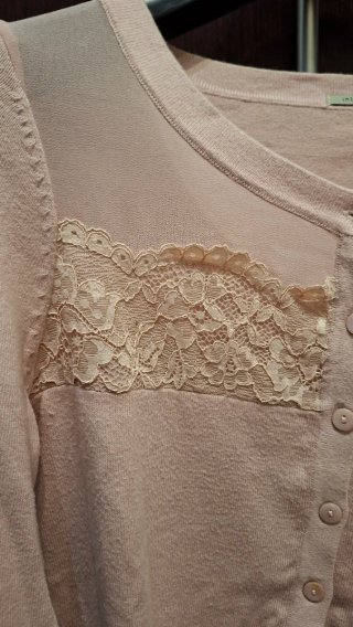 Cardigan Intimissimi pizzo rosa