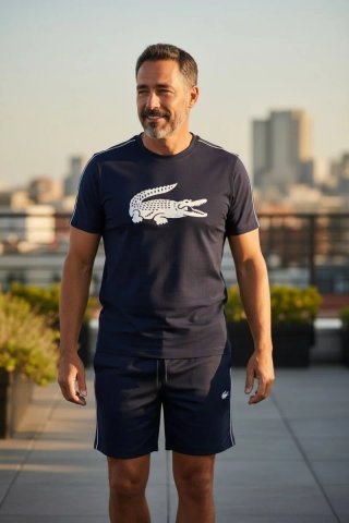 Conjunto Lacoste Verde T-shirt y Shorts