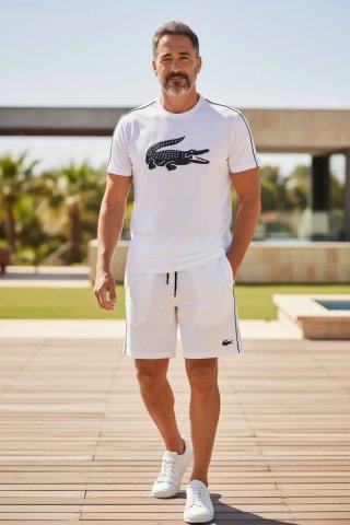 Conjunto Lacoste Verde T-shirt y Shorts