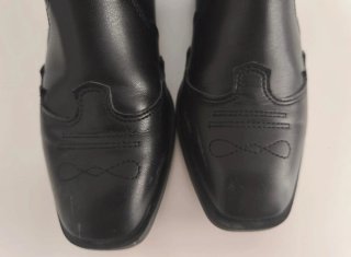 Botas cowboy niña negras talla 32
