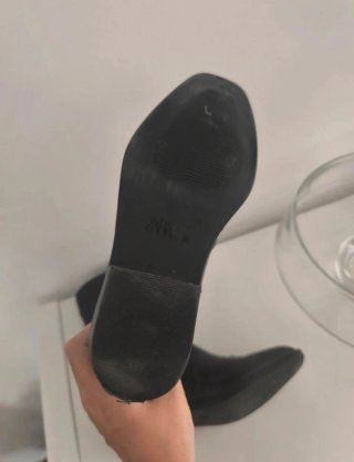 Botas cowboy niña negras talla 32