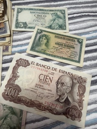 Lote 110 Billetes Banco de España Pesetas
