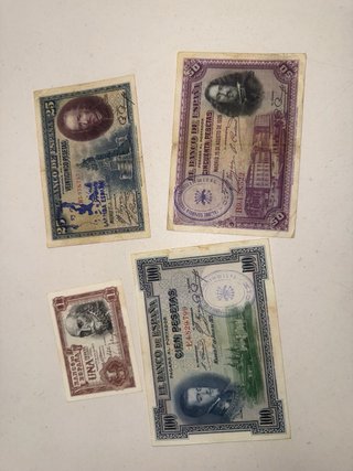 Lote 110 Billetes Banco de España Pesetas