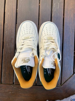 Nike Air Force 1 Beige/Verde Sin Usar