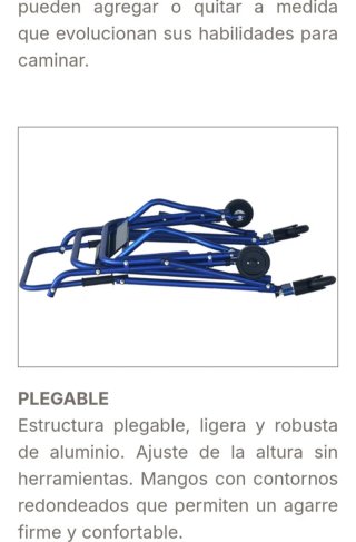 Andador infantil especial necesidades
