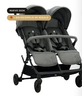 Carrito Gemelar Nuna Negro