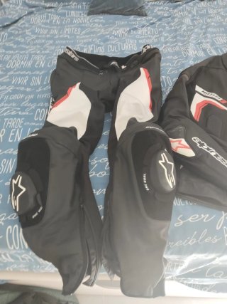 Mono de moto cuero Alpinestars 2 piezas