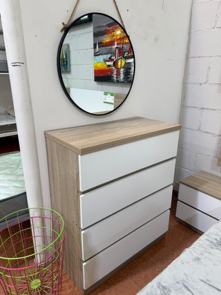 2 MESITAS, CABECERO + ARMARIO 3 PUERTAS