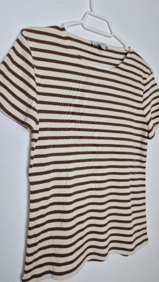 T-shirt riscas COS mulher
