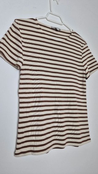 T-shirt riscas COS mulher