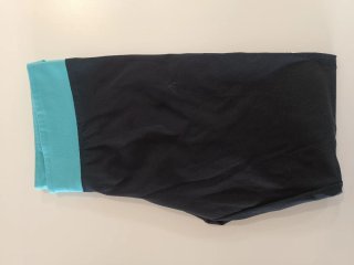 Mallas Adidas Climalite Negras y Turquesa talla M