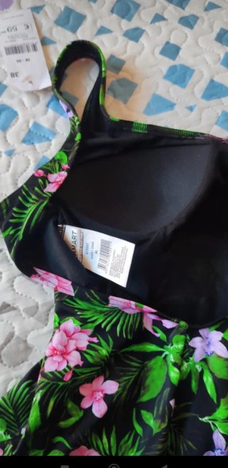 Bañador Damart Talla 38 Estampado Floral