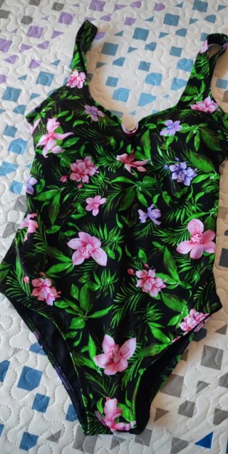 Bañador Damart Talla 38 Estampado Floral