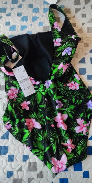 Bañador Damart Talla 38 Estampado Floral