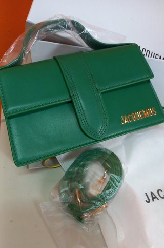 Borsa Jacquemus Bambino Verde Lucido Nuova