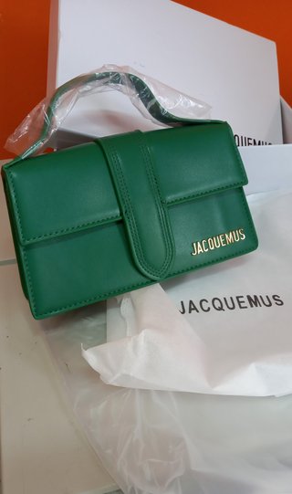 Borsa Jacquemus Bambino Verde Lucido Nuova