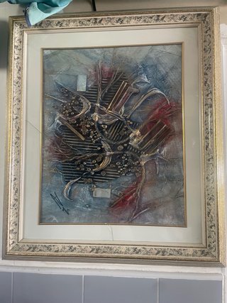 Cuadro con relieve