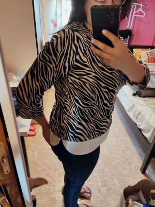Blusa Encuentro Blanca Manga Larga XL