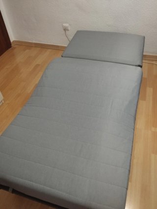 LYCKSELE LÖVÅS- Sillón cama, Knisa gris claro IKEA