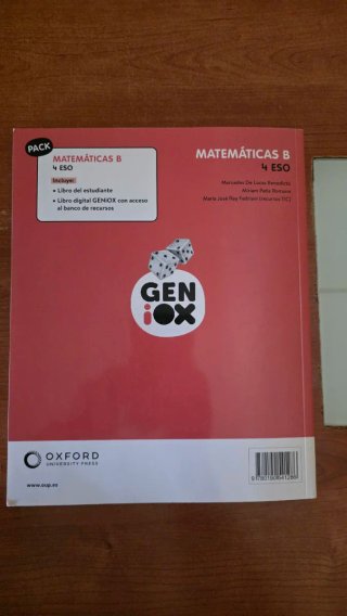 Matemáticas B 4 ESO : Geniox
