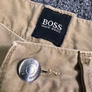 Hugo Boss Arkansas Beige Gabardine Pants Vintage