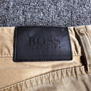 Hugo Boss Arkansas Beige Gabardine Pants Vintage