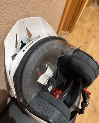 casco hebo trial talla L blanco