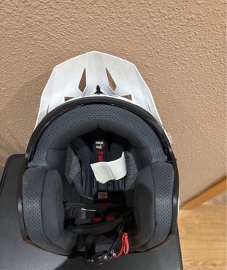casco hebo trial talla L blanco