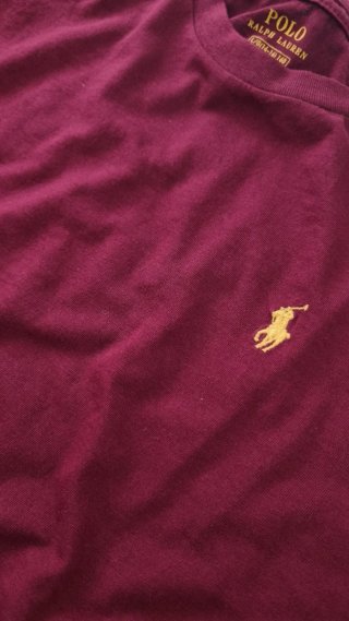 Camiseta ralph lauren talla L niño color granate
