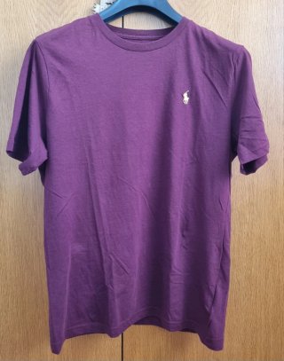 Camiseta ralph lauren talla L niño color granate