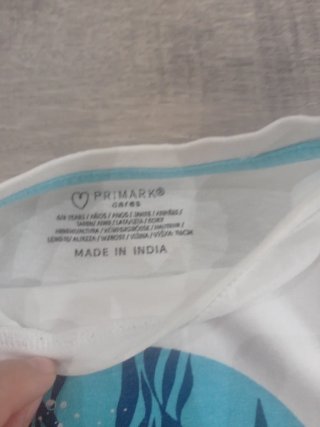 camiseta niño pequeño primark talla 5 6 años