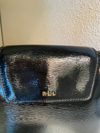 Bolso Hombro Piel Ralph Lauren Negro original 100%