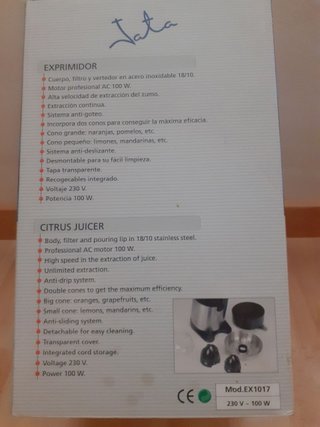 Exprimidor Jata Profesional