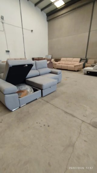 Sofá Cherlon reversible gris