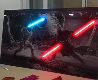 Cuadro LED Superhéroe Gamer