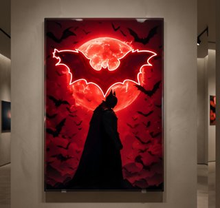 Cuadro LED Superhéroe Gamer