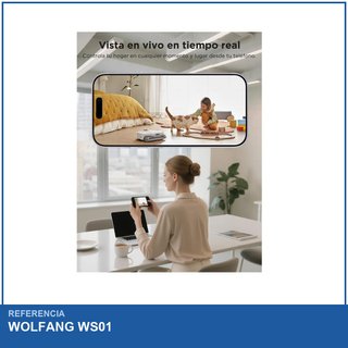 WOLFANG WS01 cámara vigilancia interior IA
