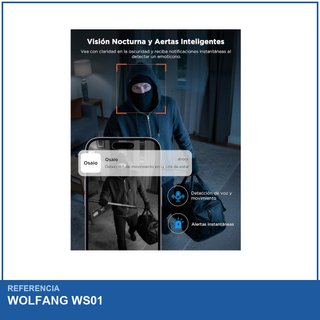 WOLFANG WS01 cámara vigilancia interior IA