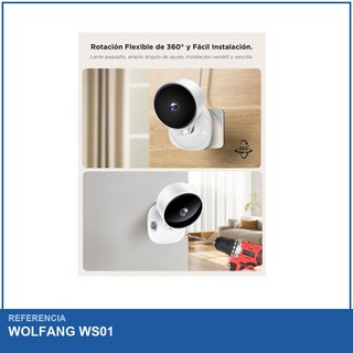 WOLFANG WS01 cámara vigilancia interior IA