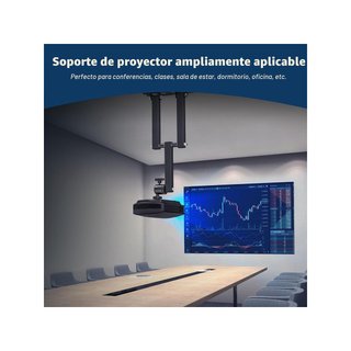 Soporte proyector pared ajustable 360° metal