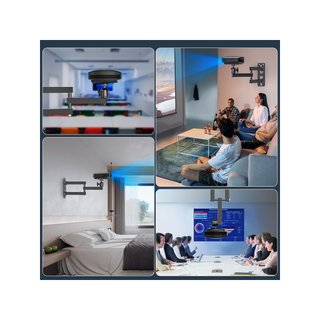 Soporte proyector pared ajustable 360° metal
