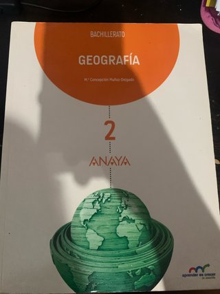 Geografía, 2 Bachillerato