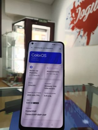 OPPO Reno8 Negro 5G 256GB