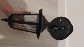 Farol de hierro para exterior