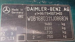 Mercedes-benz 207250 a1683600538 caja clase a 140